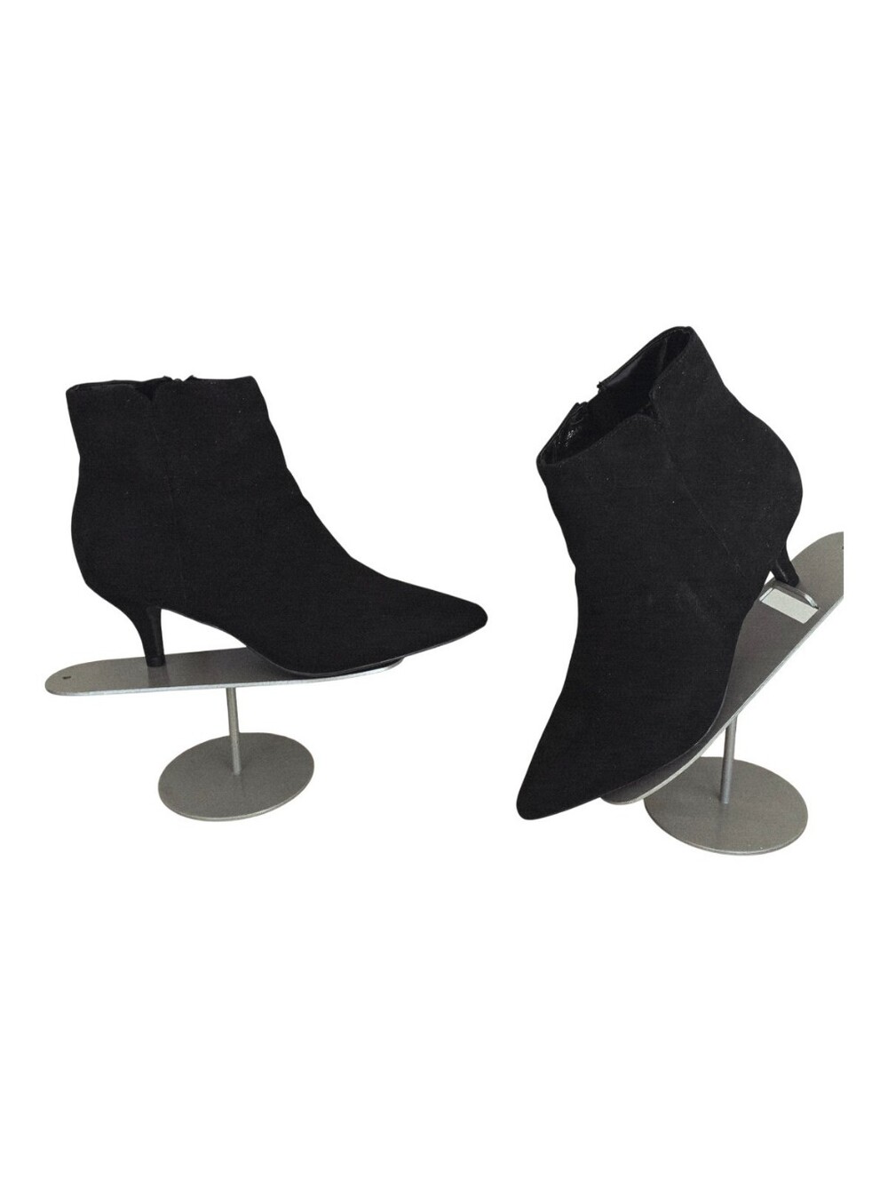 New w/o Box Tru Comfort Foam Women's Black Pointed Kitten Heel Ankle Boots 7.5
